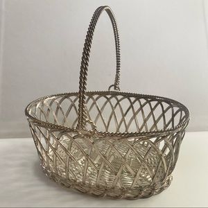 Woven Silver Lovely Decorative Basket